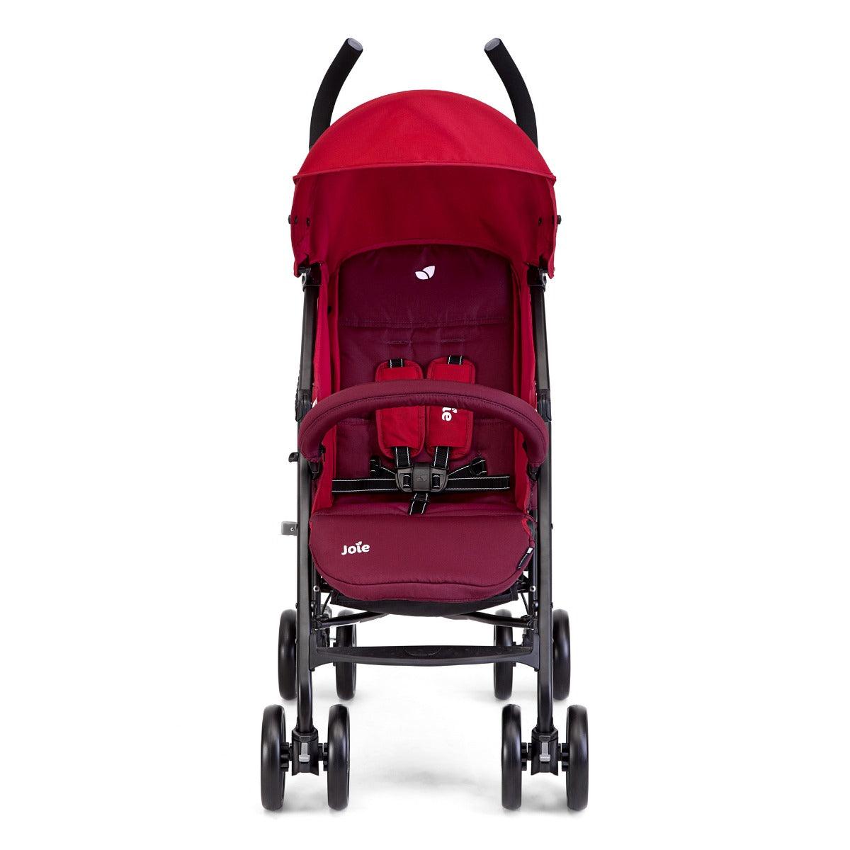 Joie Nitro LX Cherry - Baby Stroller Umbrella with Flat Reclining seat for Ages 0-3 Years