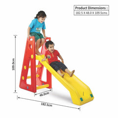 Ok Play Baby Slide Senior Garden and School Toy for Kids, Yellow & Red, Ages 2 to 4 years