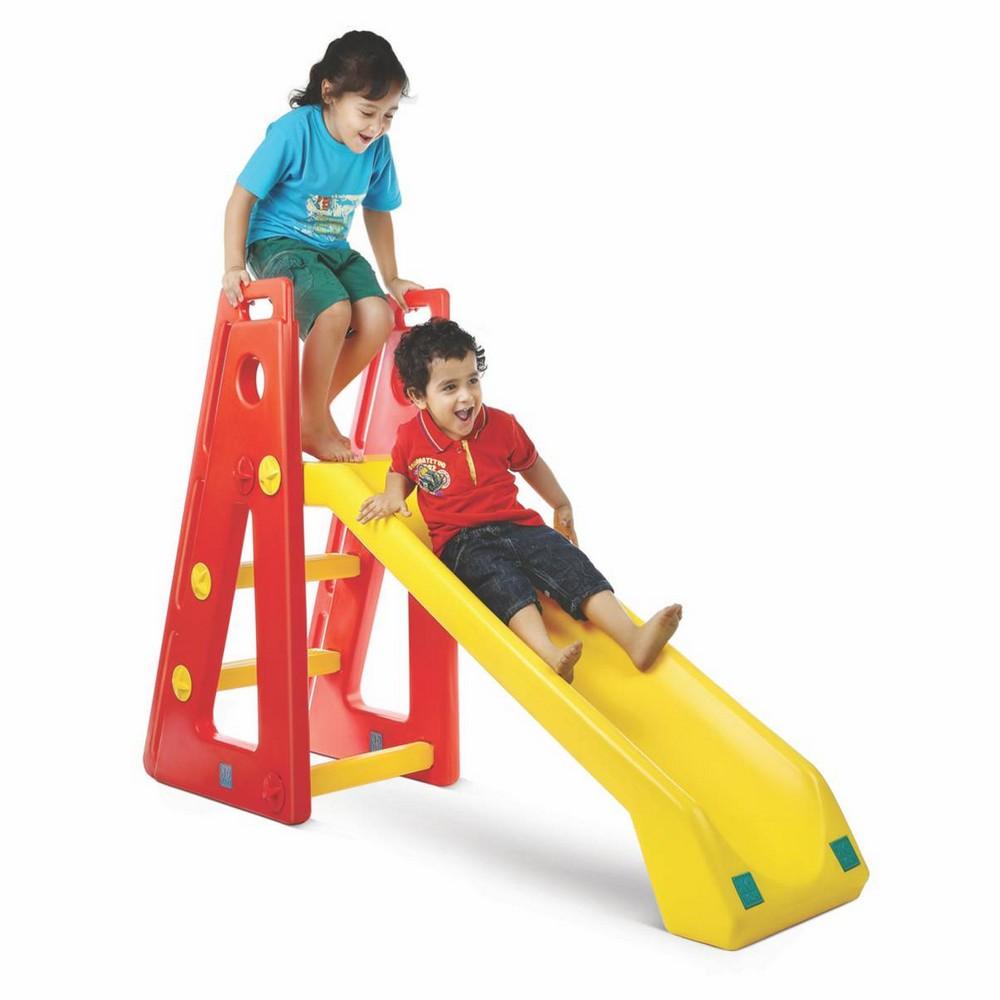 Ok Play Baby Slide Senior Garden and School Toy for Kids, Yellow & Red, Ages 2 to 4 years