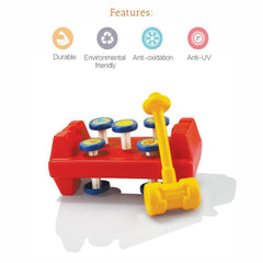 Ok Play Bang Bang Plastic Toy with Hammer for Baby Kids and Toddlers Ages 0 to 2 years