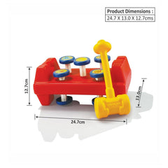 Ok Play Bang Bang Plastic Toy with Hammer for Baby Kids and Toddlers Ages 0 to 2 years