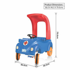 Ok Play Busy Beetel Car for toddlers, Blue & Red, Ages 1 to 2 years
