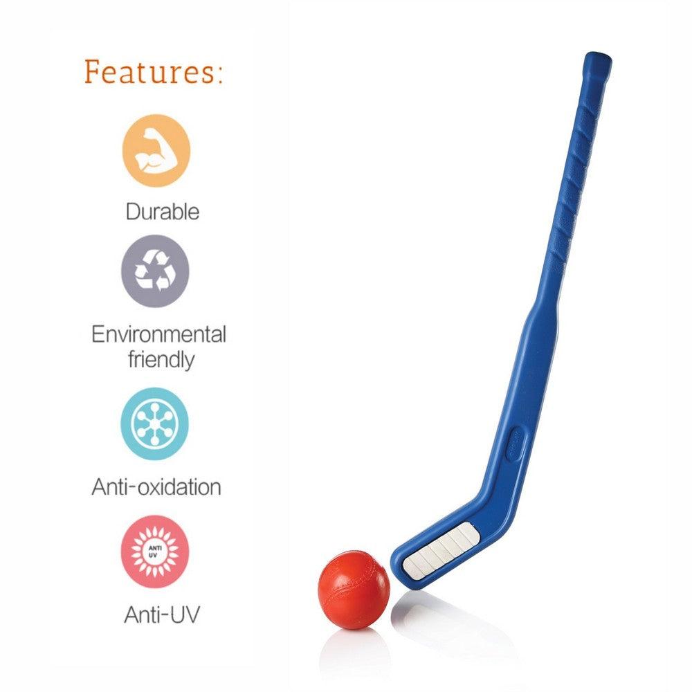 Ok Play Hockey 2000 Junior, Hockey stick for kids, Blue & Red, Ages 2 to 4 years
