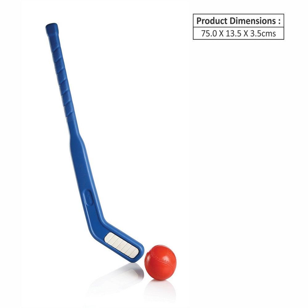 Ok Play Hockey 2000 Junior, Hockey stick for kids, Blue & Red, Ages 2 to 4 years