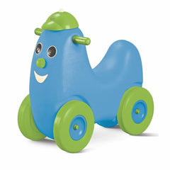 Ok Play Humpty Dumpty Push Rider Pony Ride On Toy with Curved Seat for Kids, Sky Blue, Ages 2 to 4 years