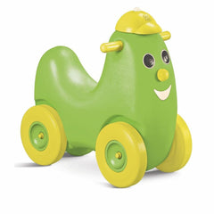Ok Play Humpty Dumpty Push Rider Pony Ride On Toy with Curved Seat for Kids, Parrot Green, Ages 2 to 4 years