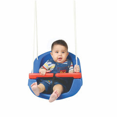 Ok Play Indoor and Outdoor Adjustable Swing for kids, Blue, Ages 1 to 4 years