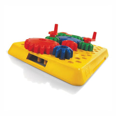 Ok Play Magic Gears Base with Small & Large Gears Toy for Kids, Multicolour, Ages 2 to 4 years
