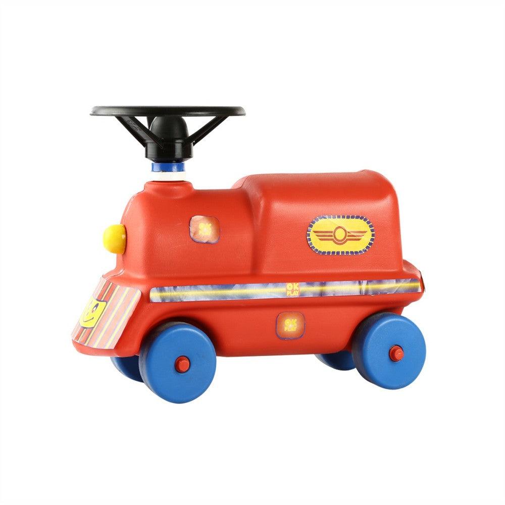 Ok Play My Ride On Engine for Kids, Red & Blue, Ages 2 to 4 years