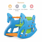 Ok Play Roxy 2-IN-1 Rocking Chair with Safety Bar and Arm Rest for Kids, Sky Blue, Ages 2 to 4 years