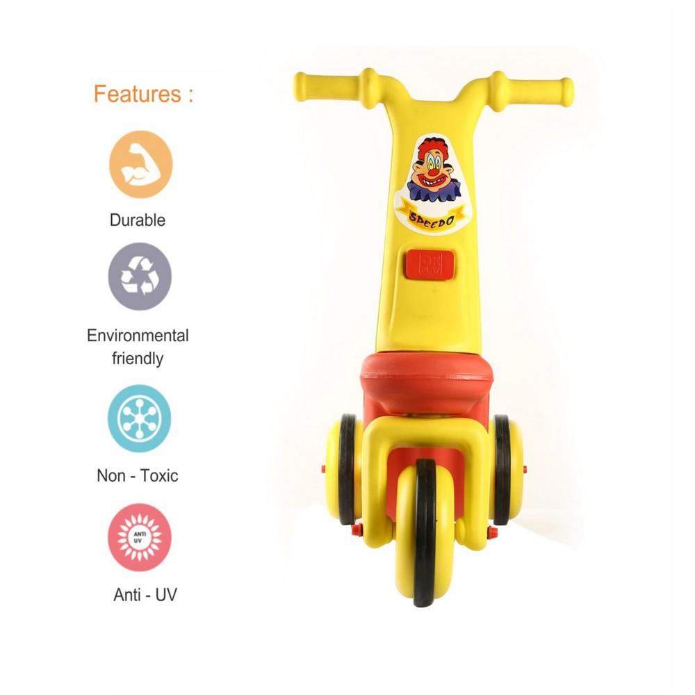 Ok Play Speedo Baby Ride On Push Bike for Kids, Red & Yellow, Ages 2 to 4 years