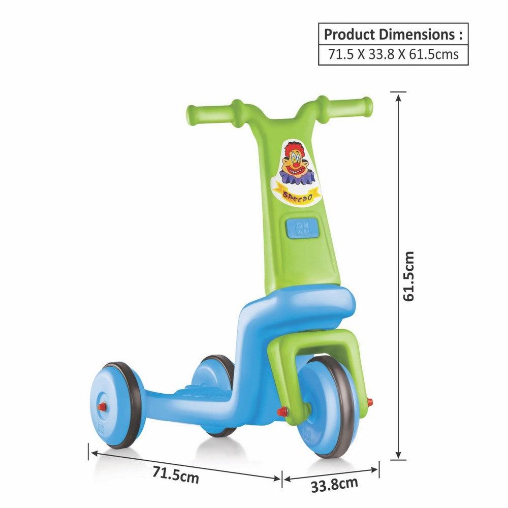 Ok Play Speedo Baby Ride On Push Bike for Kids, Sky Blue, Ages 2 to 4 years
