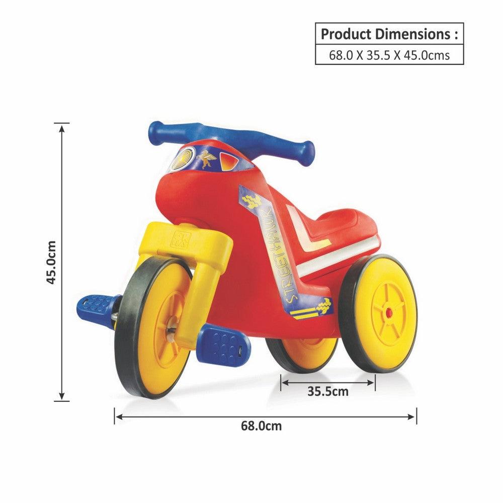 Ok Play Street Hawk Bike Ride On Toy for Kids, Red, Ages 2 to 4 years