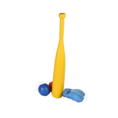 Ok Play Striker Baseball Bat with Ball for Kids, Yellow & Red, Ages 5 to 10 years
