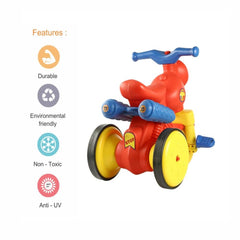 Ok Play Turbo Ride On Bike for Kids, Red, Ages 2 to 4 years