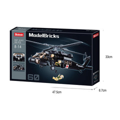 Sluban UH-60 Black Hawk, Building Blocks For Ages 8+ - FunCorp India