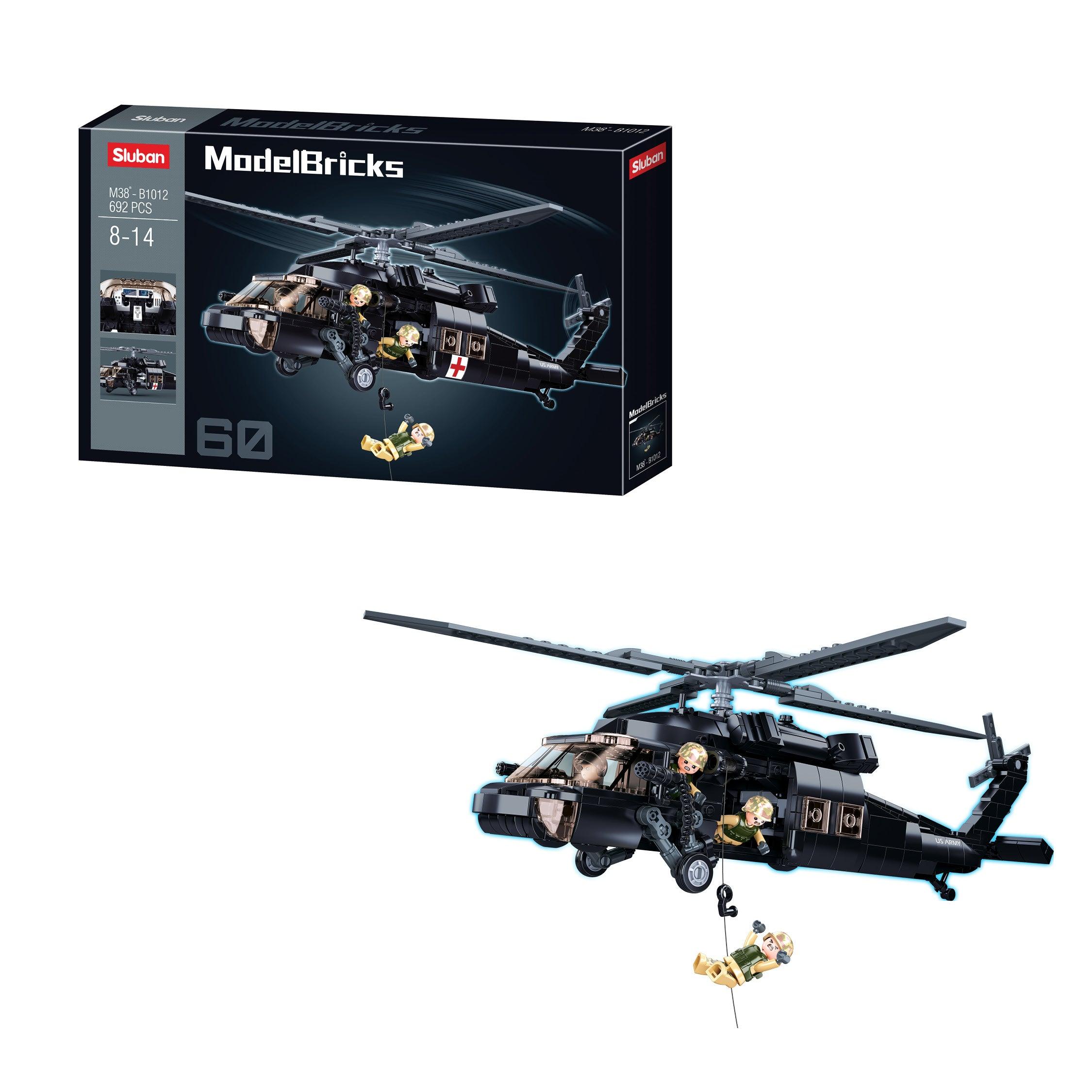 Sluban UH-60 Black Hawk, Building Blocks For Ages 8+ - FunCorp India