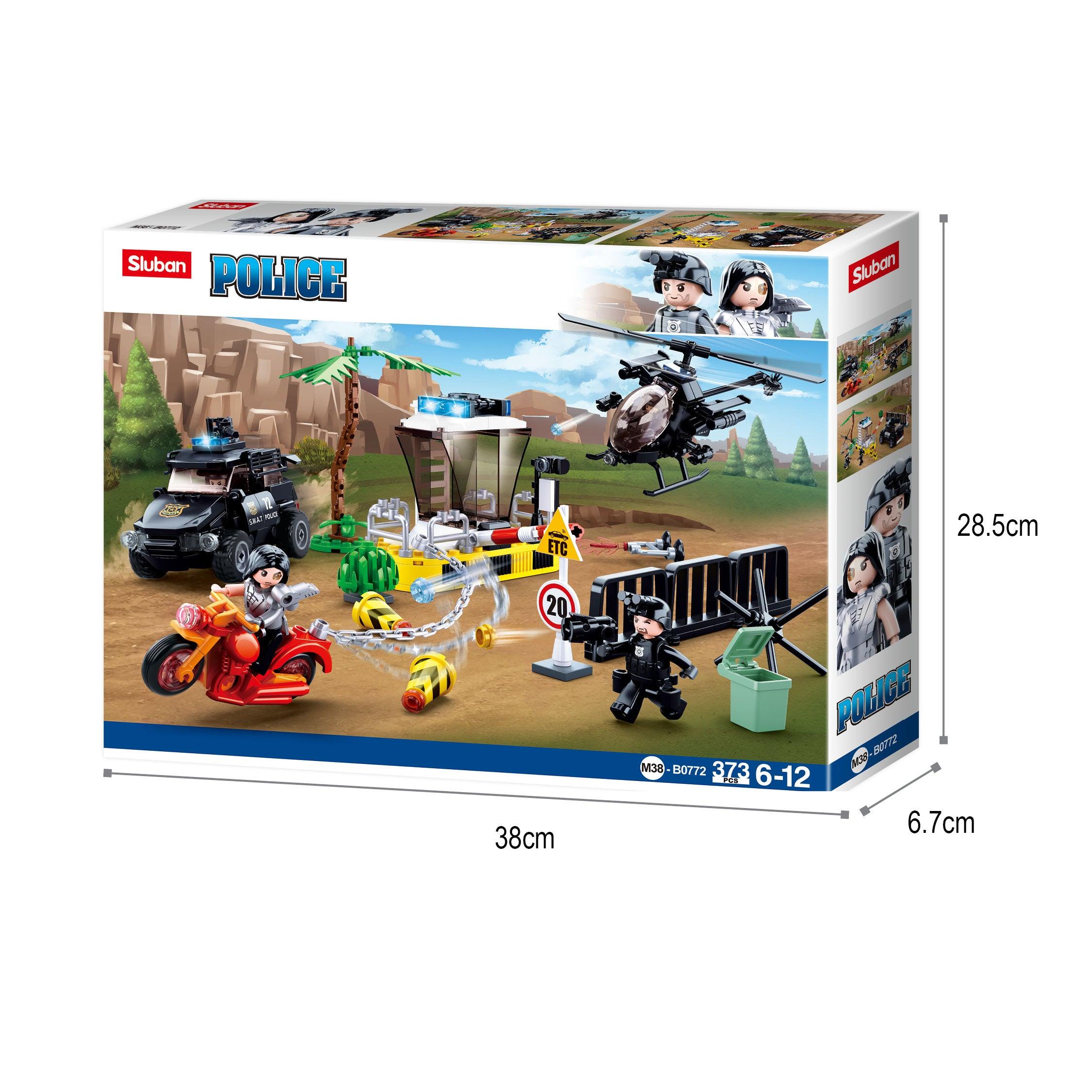 Sluban Police-Border Drug Control, Building Blocks For Ages 6+ - FunCorp India