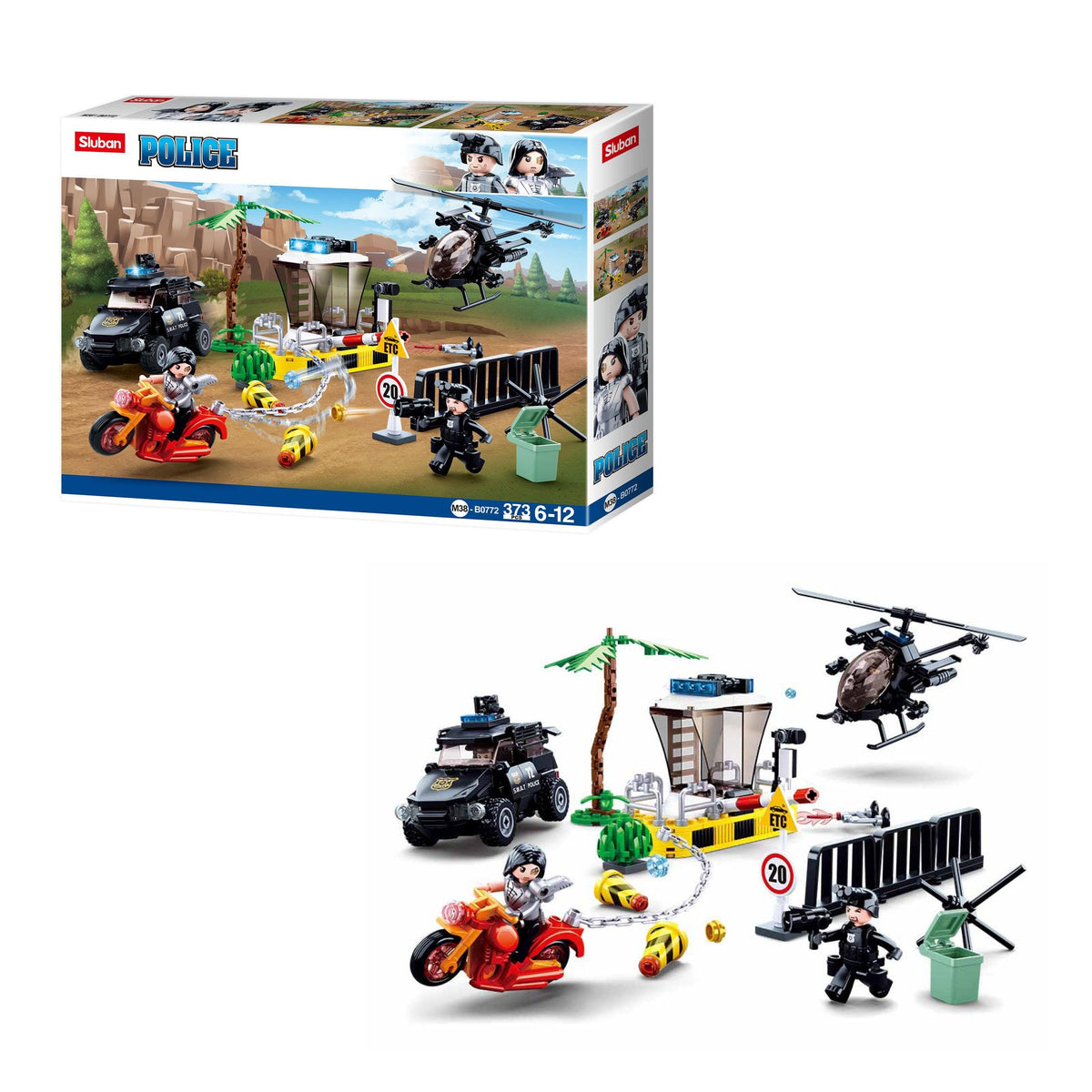 Sluban Police-Border Drug Control, Building Blocks For Ages 6+ - FunCorp India