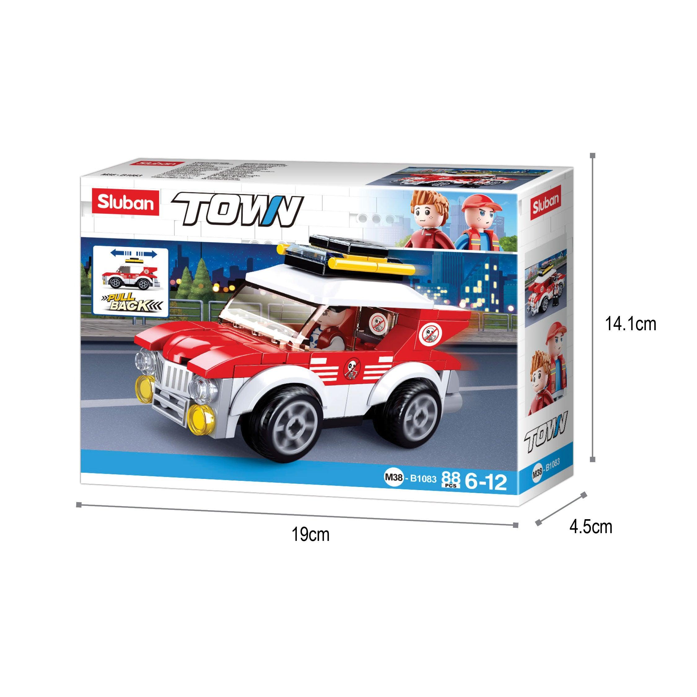 Sluban Ambulance- Small, Building Blocks For Ages 6+ - FunCorp India