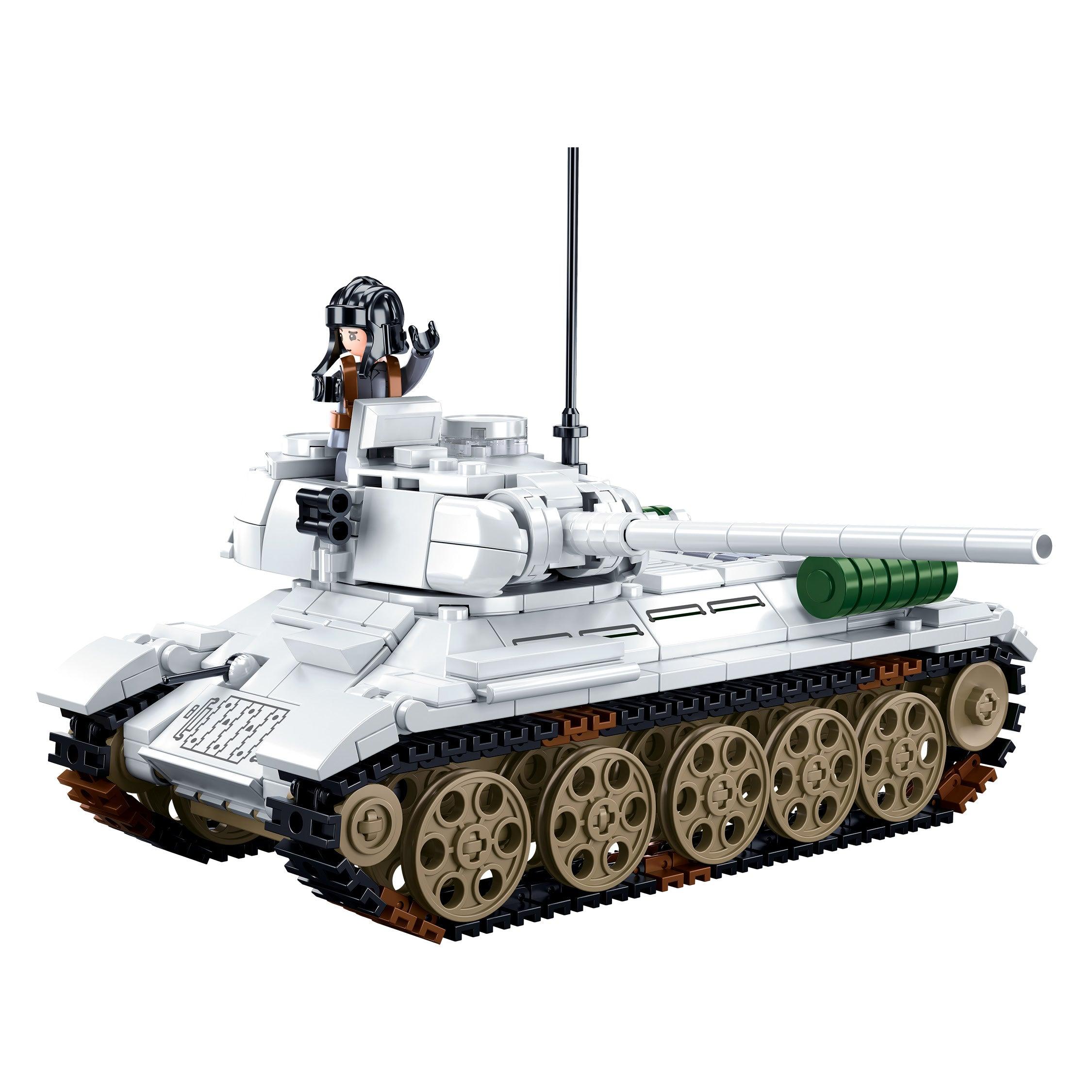 Sluban T-34/85 Medium Tank, Building Blocks For Ages 6+ - FunCorp India