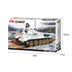 Sluban T-34/85 Medium Tank, Building Blocks For Ages 6+ - FunCorp India