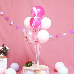 PartyCorp Balloon Stand Small, 1 pc (Includes 7 Balloon Cups and 1 Balloon Base) Balloons Not Included