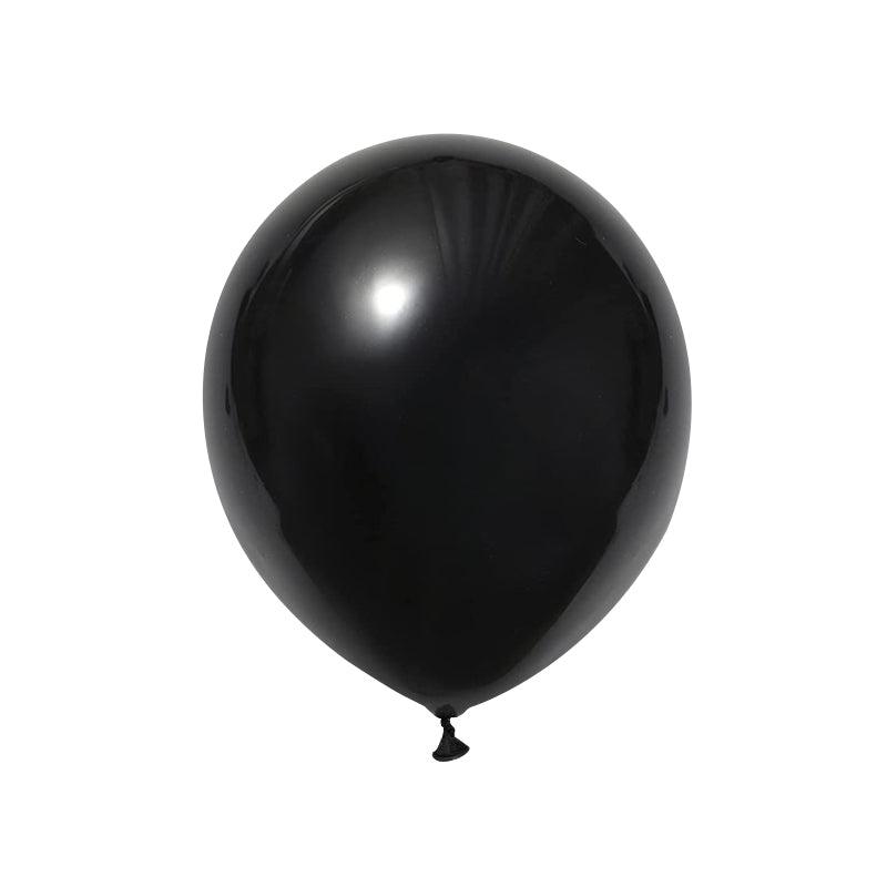 PartyCorp Black Mettalic Latex Balloon Party Decorations, DIY Pack of 12