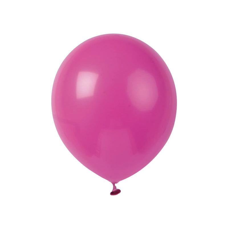 PartyCorp Dark Pink Metallic Latex Balloon For Party Decorations, DIY Pack of 12
