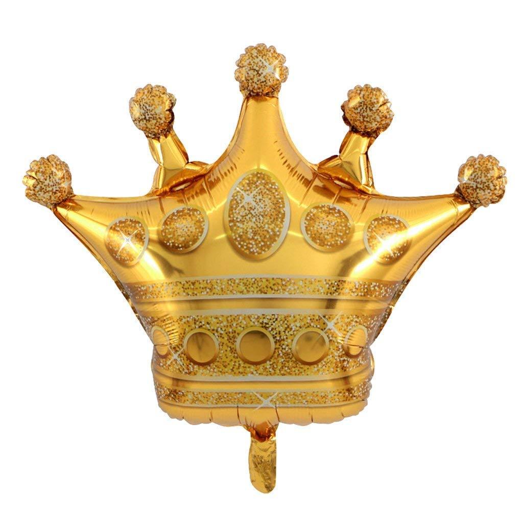 PartyCorp Gold Crown Shaped Foil Balloon For Party Decoration, Pack of 1