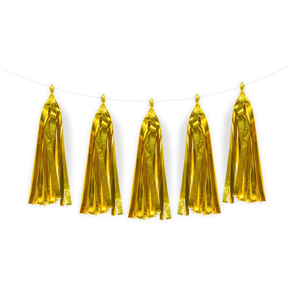 PartyCorp Gold Hanging Tassel Garland, Decoration Set For Party, DIY Pack Of 1