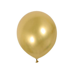 PartyCorp Gold Metallic Chrome Balloon Party Decorations, DIY Pack of 4