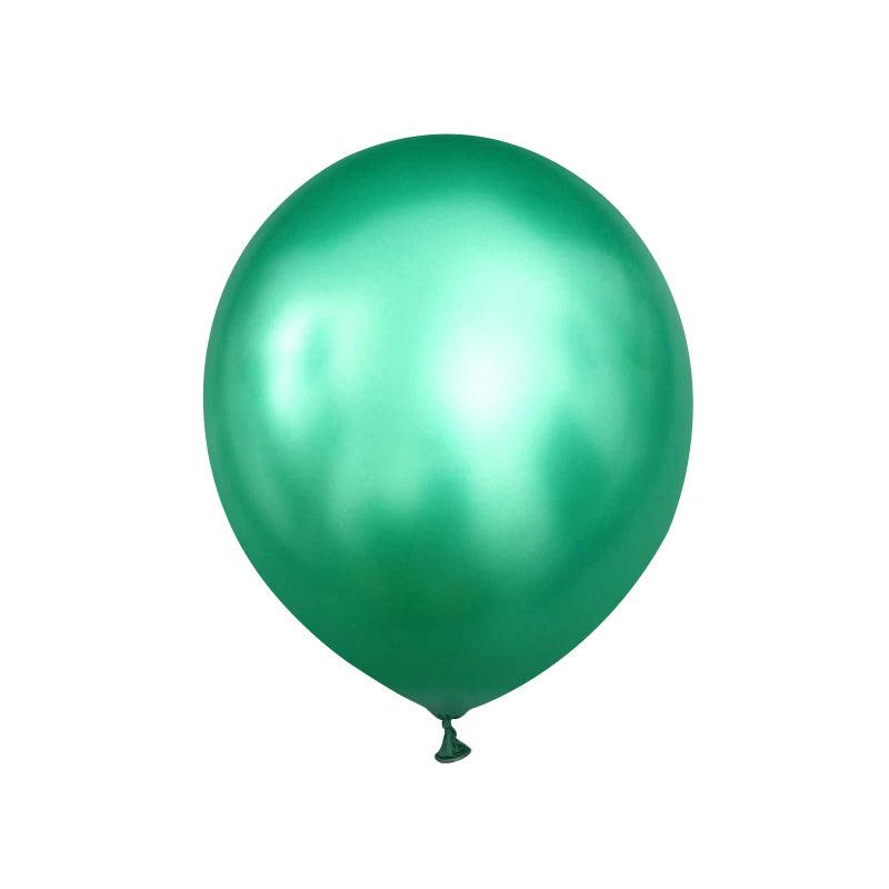 PartyCorp Green Metallic Chrome Balloon Party Decorations, DIY Pack of 4