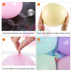 PartyCorp Happy Birthday Decoration Kit Combo 63 Pcs - Pink, Green, Blue, Yellow, Purple & Orange Pastel Balloons, Rainbow Happy Birthday Banner