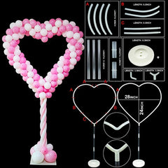 PartyCorp Heart Shaped Balloon Table Stand For Party Decorations (Balloons Not Included), 1 pc