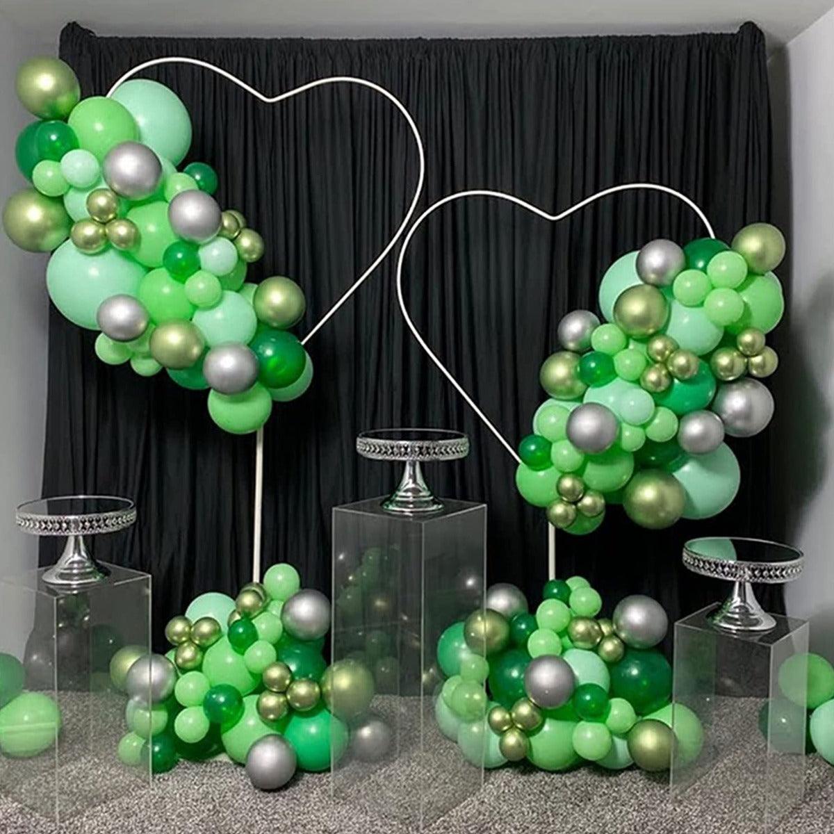 PartyCorp Heart Shaped Balloon Table Stand For Party Decorations (Balloons Not Included), 1 pc