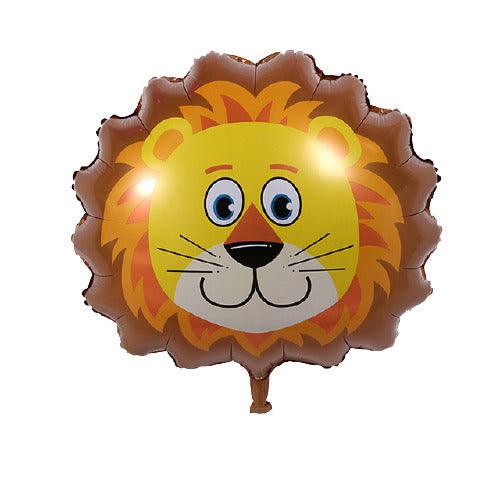 PartyCorp Lion Head Shaped Foil Balloon, Jungle Theme Decoration, 1 Pack