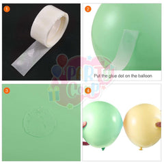 PartyCorp Merry Christmas Decoration Kit Combo 76 Pcs - Dark Green, Red Balloons, Gold & Copper Chrome Balloon, Gold Confetti, Gold Merry Christmas Foil Banner, Green Diamond Curtain, Gold Star Foil Balloon, Large Gift Foil Balloon