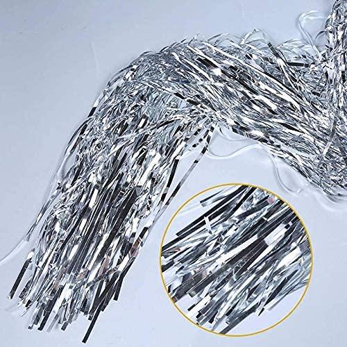 PartyCorp Metallic Silver Foil Curtain Fringe Set, 1 Pack