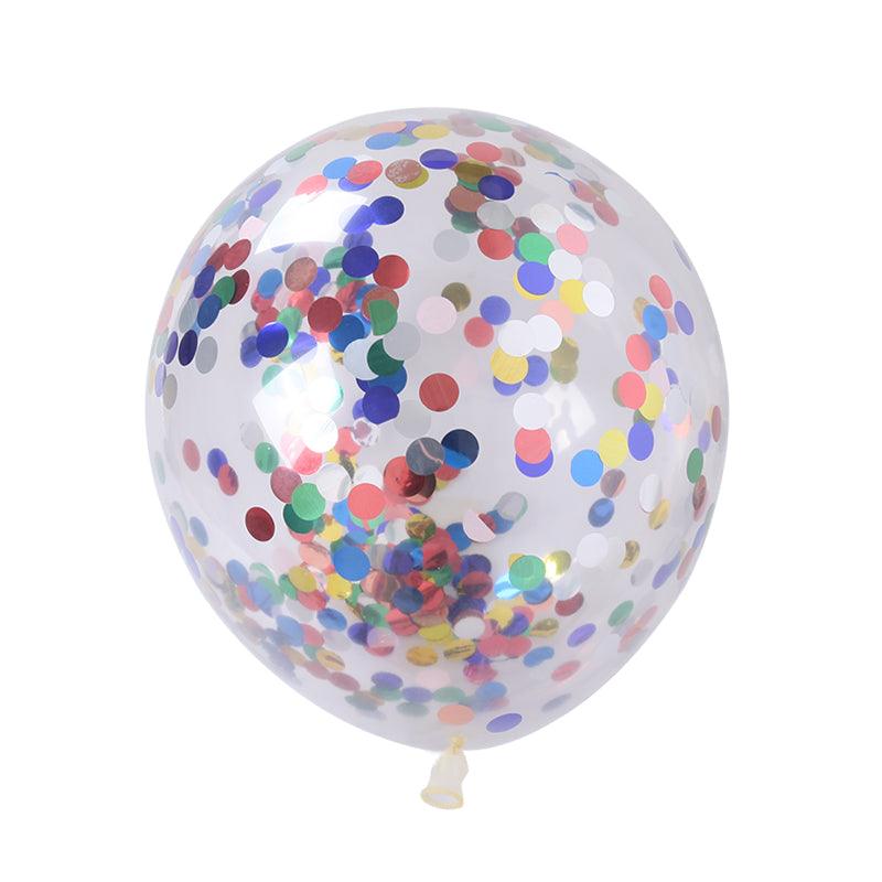 PartyCorp Multi-colour Confetti Balloon For Party Decorations, DIY Pack Of 5