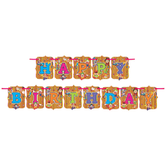 PartyCorp Multicolour Happy Birthday Joker Theme Printed Wall Banner Decoration Set