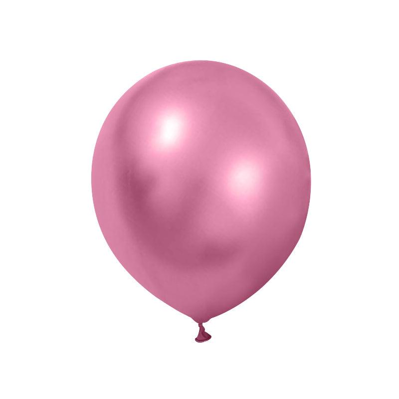 PartyCorp Pink Metallic Chrome Balloon Party Decorations, DIY Pack of 4
