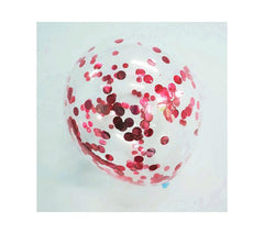 PartyCorp Red and White Stars, Heart and Confetti Balloon Bouquet, Decoration Set, DIY Pack of 14