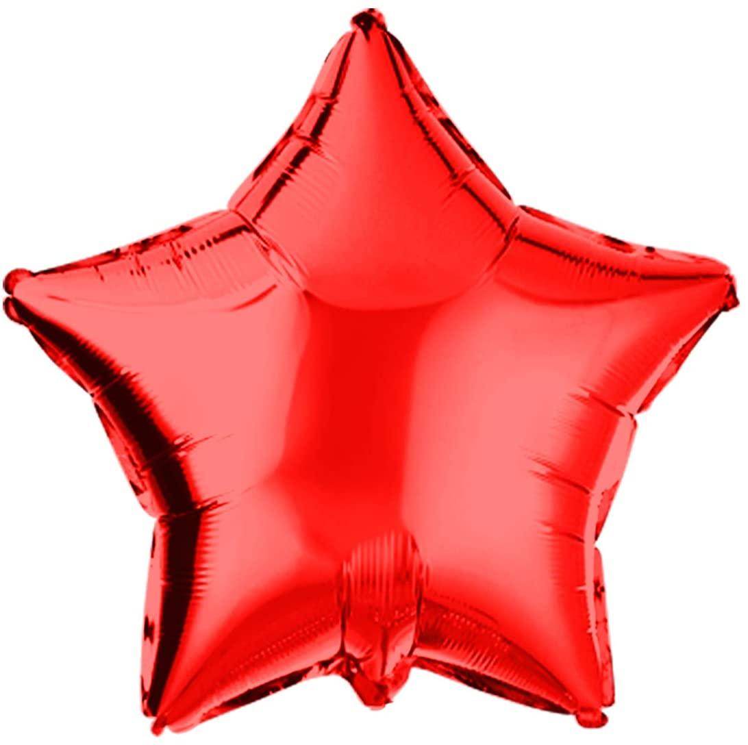 PartyCorp Red and White Stars, Heart and Confetti Balloon Bouquet, Decoration Set, DIY Pack of 14