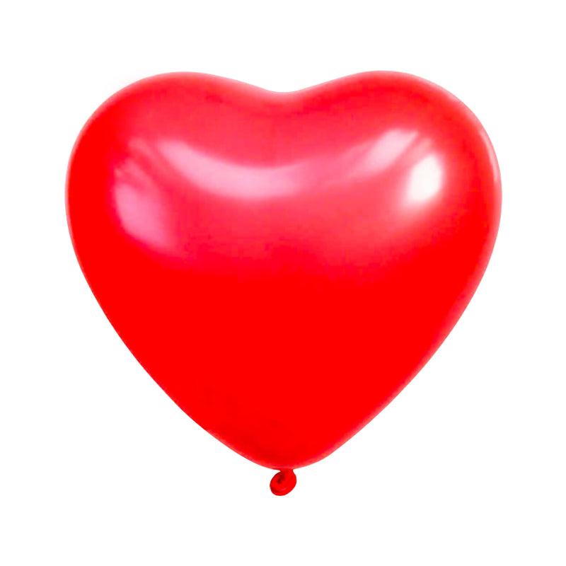PartyCorp Red Heart Shaped Latex Balloon Party Decorations, DIY Pack of 2