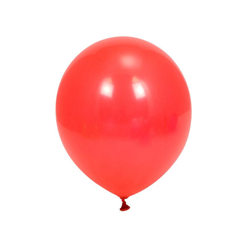 PartyCorp Red Metallic Latex Balloon For Party Decorations, DIY Pack of 4