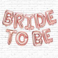 PartyCorp Rose Gold Bride To Be Alphabet/Letter Foil Balloon Banner Decoration Set
