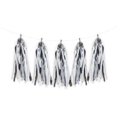 PartyCorp Silver Hanging Tassel Garland, Decoration Set For Party, DIY Pack Of 1