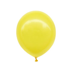 PartyCorp Yellow Metallic Latex Balloon For Party Decorations, DIY Pack of 12