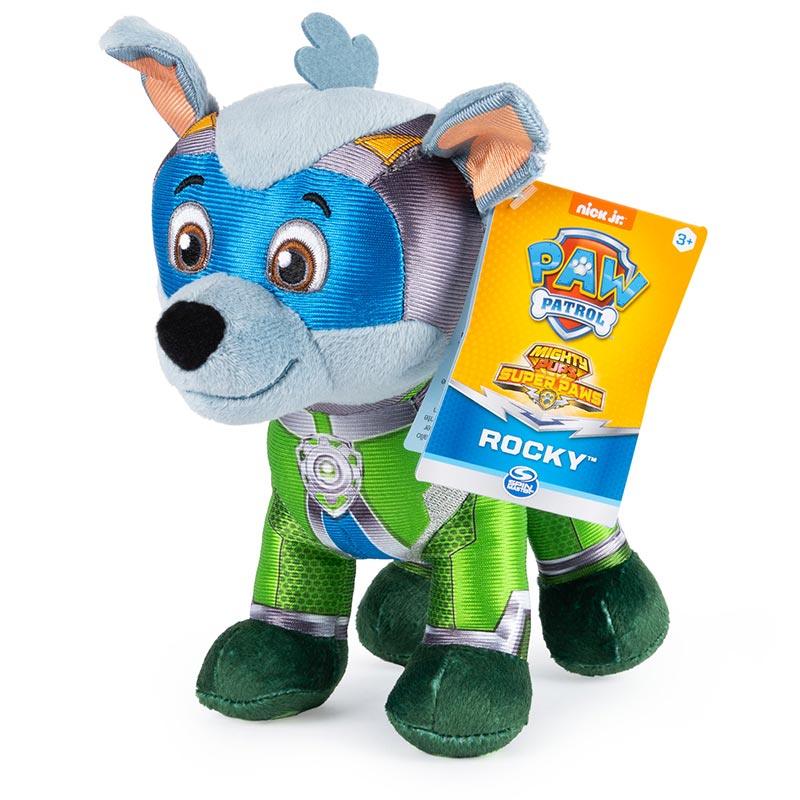 Paw Patrol 8-Inch Mighty Pups Super PAWs Rocky Plush